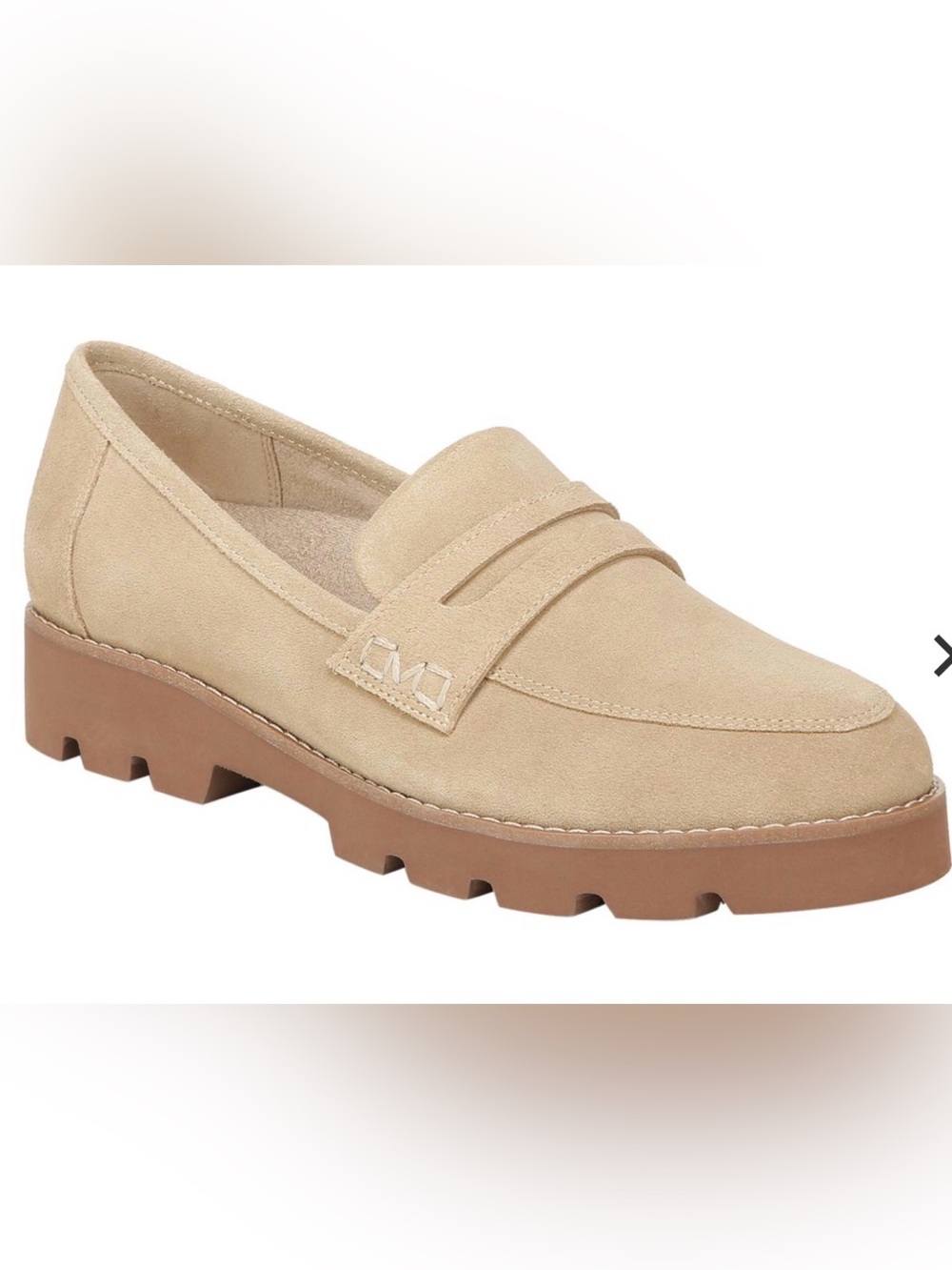 Vionic Cheryl ll sand suede size 7.5 woman loafer